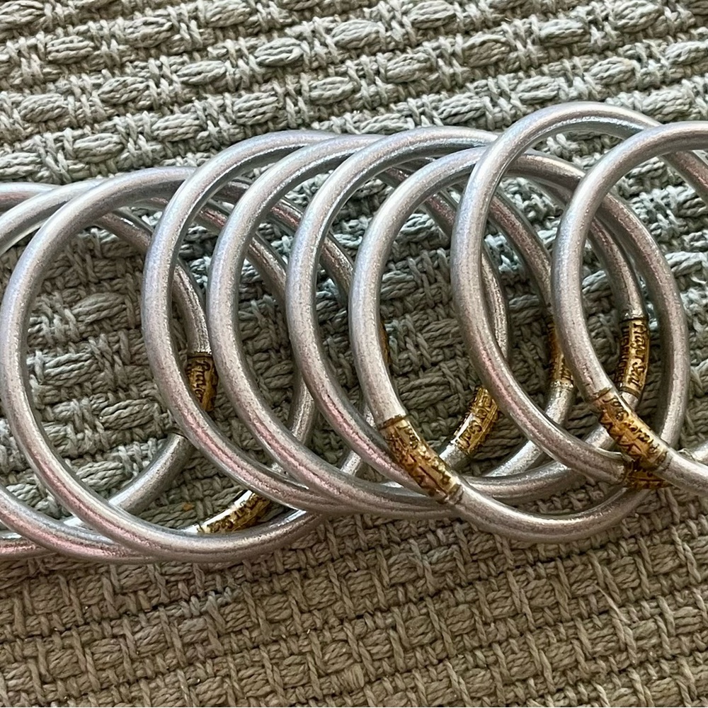 Silver Budhagirl bangles 9